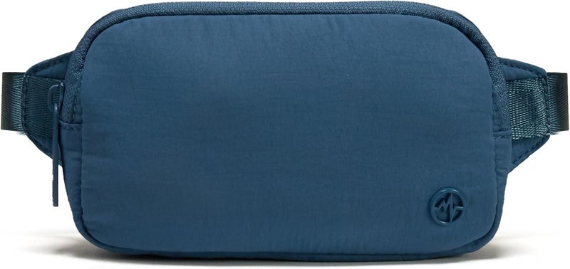 Pander Mini Belt Bag – Ultra Compact, Fits 6.7” Phone, Lipstick, Earbuds, Essentials, Small Crossbody Waist Purse, Denim Blue - Image 1